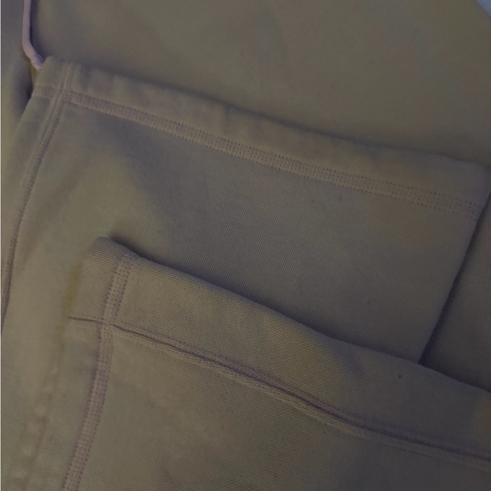 Rare Abercrombie Fitch Tan Sweatpants w/Embellish snowflake & board bum on butt - Picture 8 of 9